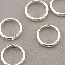картинка Коннектор Серебро(925) 9x9x2мм от магазина Wolves