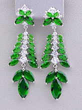 картинка Серьги 'XUPING' Фианит (родий) от магазина Wolves