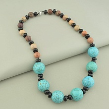 картинка Бусы 'SUNSTONES' Агат Яшма Бирюза 57 см от магазина Wolves