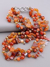 картинка Бусы Тигровый глаз 63 см от магазина Wolves