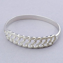 картинка Браслет 'XUPING' Фианит 17 см (родий) от магазина Wolves