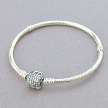 картинка Браслет 'Pandora style' Фианит Серебро(925) 18 см от магазина Wolves