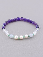 картинка Браслет 'SUNSTONES' Самоцветы 18 см от магазина Wolves