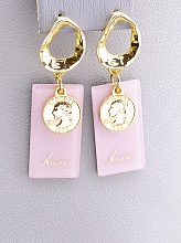 картинка Серьги Пластик 'FJ' от магазина Wolves