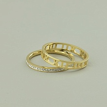 картинка Кольцо 'XUPING' Фианит (позолота 18к (лимонная)) от магазина Wolves