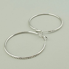 картинка Серьги 'Saiya' Фианит (родий) от магазина Wolves