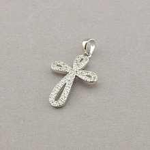 картинка Крестик Фианит  Серебро(925) 25х15мм от магазина Wolves
