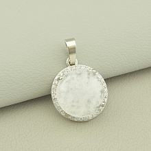 картинка Кулон Горный хрусталь 21x18мм от магазина Wolves