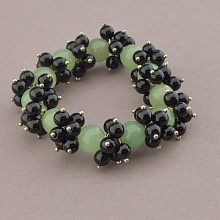 картинка Браслет 'SUNSTONES' Нефрит Агат 16 см от магазина Wolves