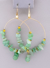 картинка Серьги 'Stainless Steel' Нефрит от магазина Wolves