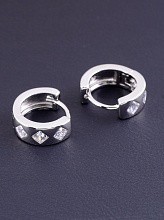 картинка Серьги 'XUPING' Фианит (родий) от магазина Wolves