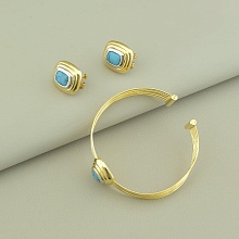 картинка Браслет + Серьги Бирюза от магазина Wolves