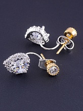 картинка Серьги 'XUPING' Фианит (позолота/родий) от магазина Wolves