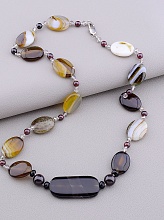 картинка Бусы Агат Гранат 53 см от магазина Wolves