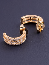 картинка Серьги 'XUPING' Фианит (позолота 18к) от магазина Wolves