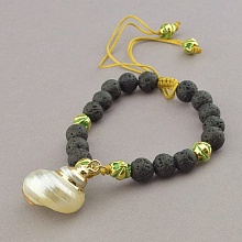 картинка Браслет Лава Ракушка 16 см от магазина Wolves