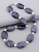 картинка Бусы Яшма Жемчуг 49 см от магазина Wolves