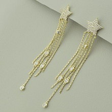 картинка Серьги 'XUPING' Фианит (позолота 18к (лимонная)) от магазина Wolves