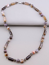 картинка Бусы 'SUNSTONES' Агат Чешский хрусталь 63 см от магазина Wolves