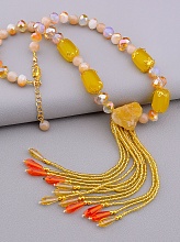 картинка Бусы Цитрин Чешский хрусталь 43 см от магазина Wolves