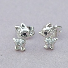 картинка Серьги 'XUPING' Фианит (родий) от магазина Wolves