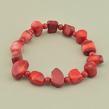 картинка Браслет 'SUNSTONES' Коралл 19 см от магазина Wolves