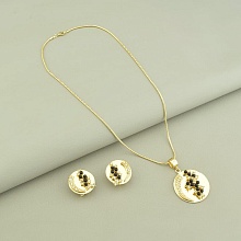 картинка Подвеска+Серьги Фианит 'Fashion' от магазина Wolves