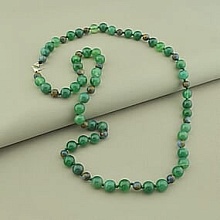 картинка Бусы 'SUNSTONES' Агат Яшма 66 см от магазина Wolves