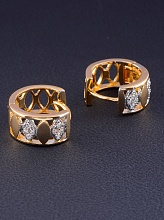 картинка Серьги 'XUPING' Фианит (позолота 18к) от магазина Wolves