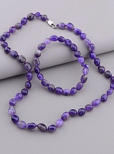 картинка Бусы+Браслет Аметист 46 см от магазина Wolves