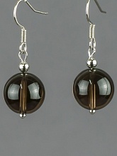 картинка Элитные Серьги Раухтопаз №2 от магазина Wolves