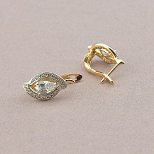 картинка Серьги 'XUPING' Фианит (позолота-родий) от магазина Wolves