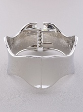 картинка Браслет-скоба широкий жесткий под серебро 18 см от магазина Wolves