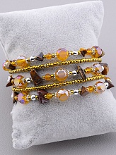 картинка Браслет Тигровый глаз Чешский хрусталь 90 см от магазина Wolves