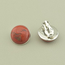 картинка Серьги Яшма 18х18 от магазина Wolves