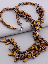 картинка Бусы Тигровый глаз 50 см от магазина Wolves