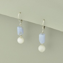 картинка Серьги 'SUNSTONES' Сапфирин Серебро(925) от магазина Wolves