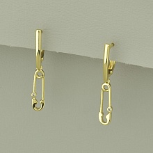 картинка Серьги 'XUPING' Фианит (позолота 18к (лимонная)) от магазина Wolves