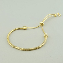 картинка Браслет Фианит 17 см (позолота 18к (лимонная)) от магазина Wolves