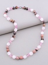 картинка Бусы 'SUNSTONES' Родонит Чешский хрусталь 48 см от магазина Wolves