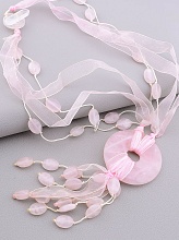 картинка Бусы Розовый кварц 55 см от магазина Wolves