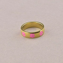 картинка Кольцо 'XUPING' Эмаль (позолота 18к (лимонная)) от магазина Wolves