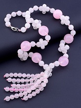 картинка Бусы Розовый кварц 55 см от магазина Wolves