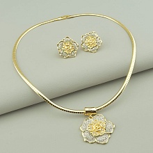 картинка Подвеска+Серьги Фианит 45 см от магазина Wolves