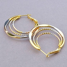 картинка Серьги 'XUPING'  (позолота-родий) от магазина Wolves