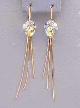 картинка Серьги 'Saiya' Фианит (позолота 18к) от магазина Wolves