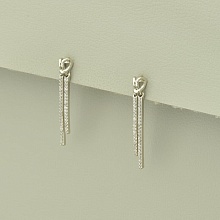 картинка Серьги 'XUPING' Фианит (родий) от магазина Wolves