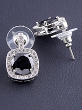 картинка Серьги 'Big Dipper' Фианит (родий) от магазина Wolves