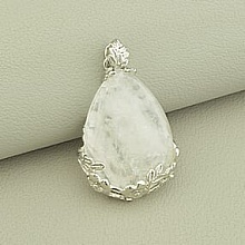 картинка Кулон Горный хрусталь 37x25мм от магазина Wolves
