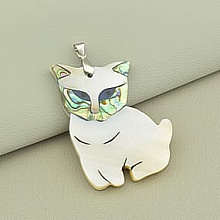 картинка Кулон Перламутр 50x35мм от магазина Wolves